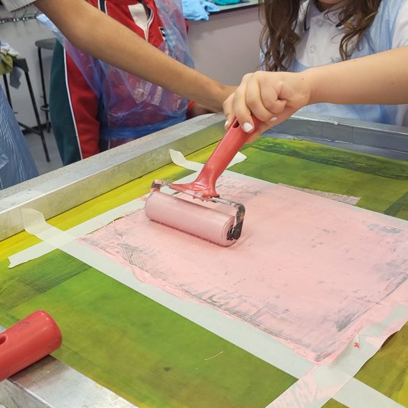 Screen printing workshop